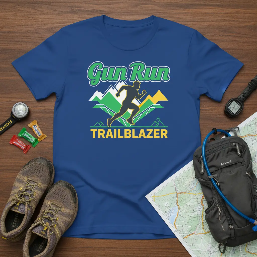 Gun Run Trailblazer T-Shirt Outdoor Adventure Runner Gift