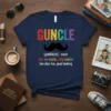 Guncle like an uncle only cooler detailed graphic design printed on comfortable cotton t-shirt