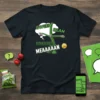 GWEEN BEAN WHATCHU MEAAAAAN funny quote t-shirt design with a claymation-style green bean character and speech bubble