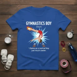 Gymnastics Boy Same As text design featuring creative typography on quality t-shirt