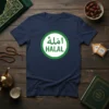 Halal Arabic Script T-Shirt unique graphic design printed on comfortable cotton t-shirt