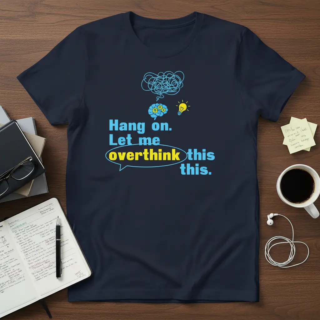 Hang On. Let Me Overthink This T-Shirt Funny Quote