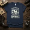 Happiness Is Watching Gunsmoke Over & Over Again T-Shirt with vintage TV graphic