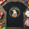 Happy Birthday Sheep T-Shirt with cute sheep, cupcake, and gift boxes, festive design