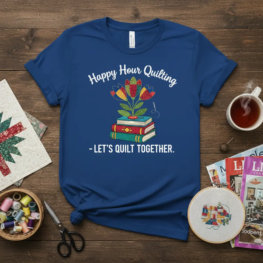 Happy Hour Quilting Let’s Quilt Together Tee