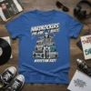 Hardrockers Tha #Break Beats #Rhythm Riot t-shirt design featuring a skeleton DJ on boomboxes