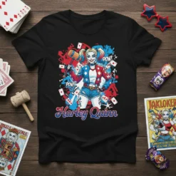 Harley Quinn POW! POW! stylish graphic design printed on comfortable cotton t-shirt