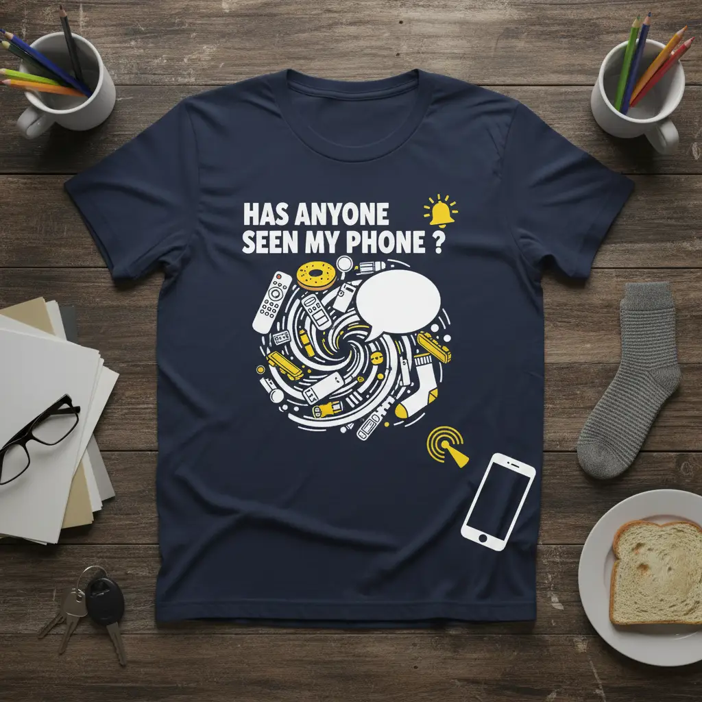Has Anyone Seen My Phone ? Funny Tech Humor T-Shirt