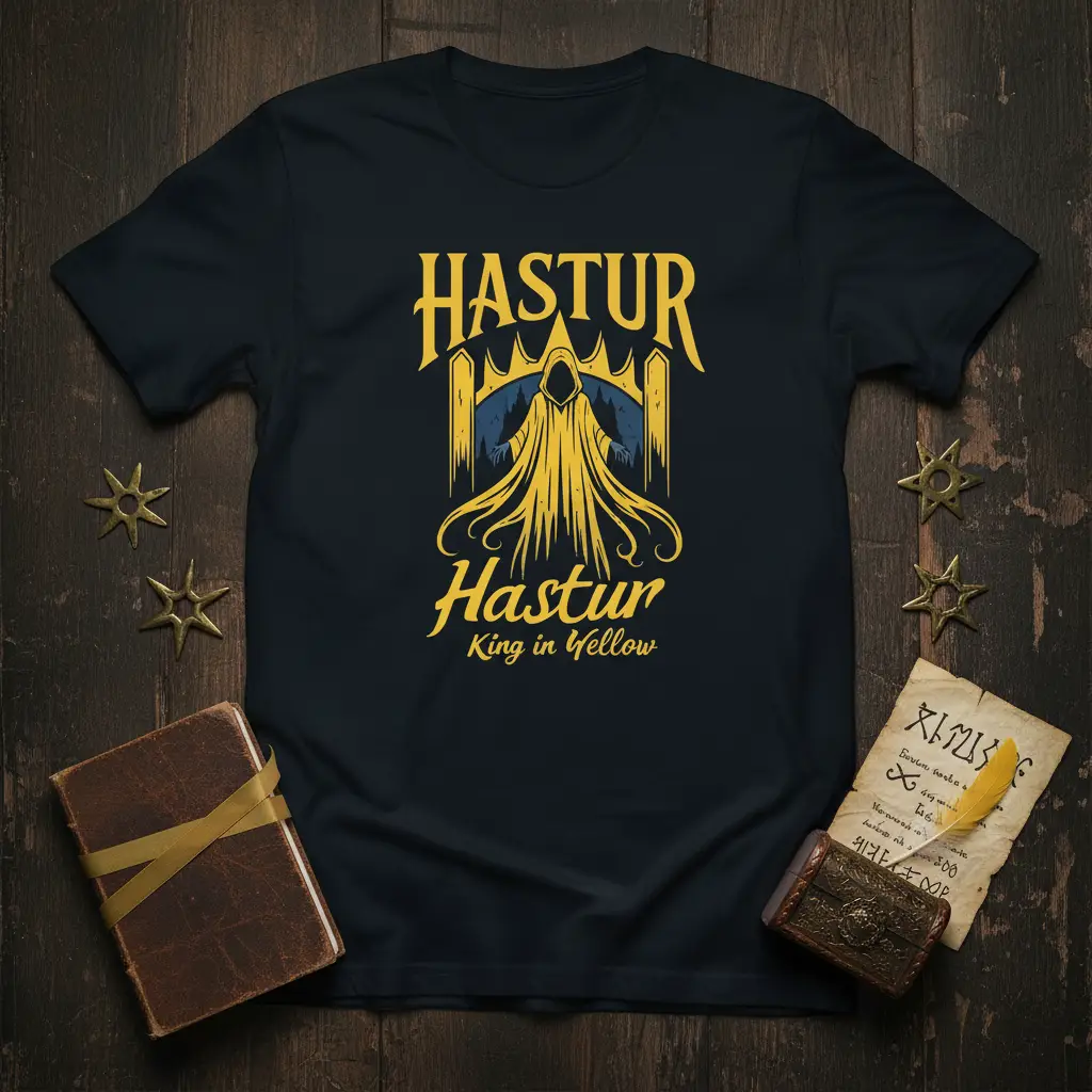 Hastur King in Yellow T-Shirt Occult Horror Gift