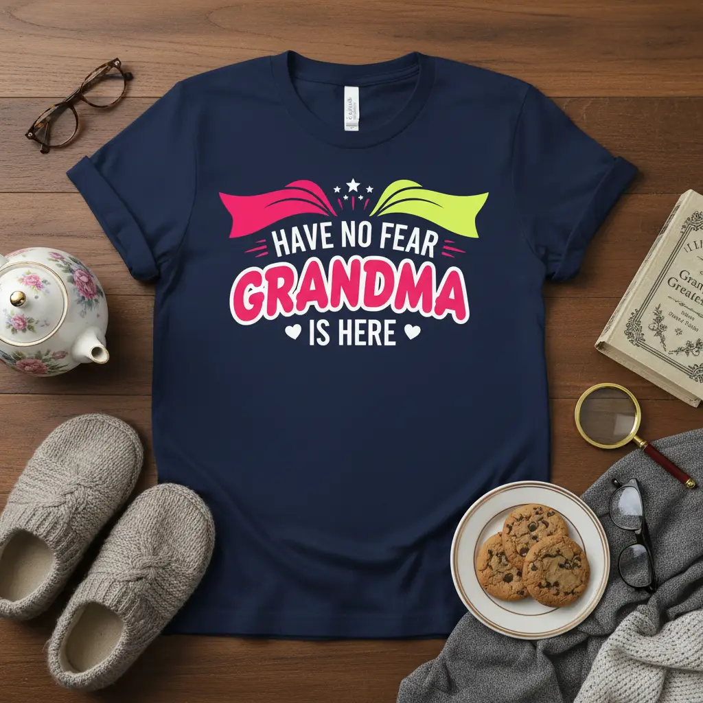 Have No Fear Grandma Is Here T-Shirt Gift for Grandmas