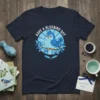 Have A Bluebird Day t-shirt with a cute cartoon bluebird sitting on a branch with berries