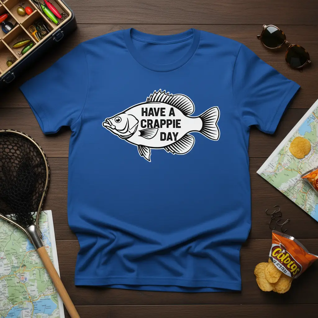 Have a Crappie Day Fishing T-Shirt Funny Angler Gift