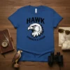 HAWK STRENGTH & VISION bold graphic design printed on comfortable cotton t-shirt