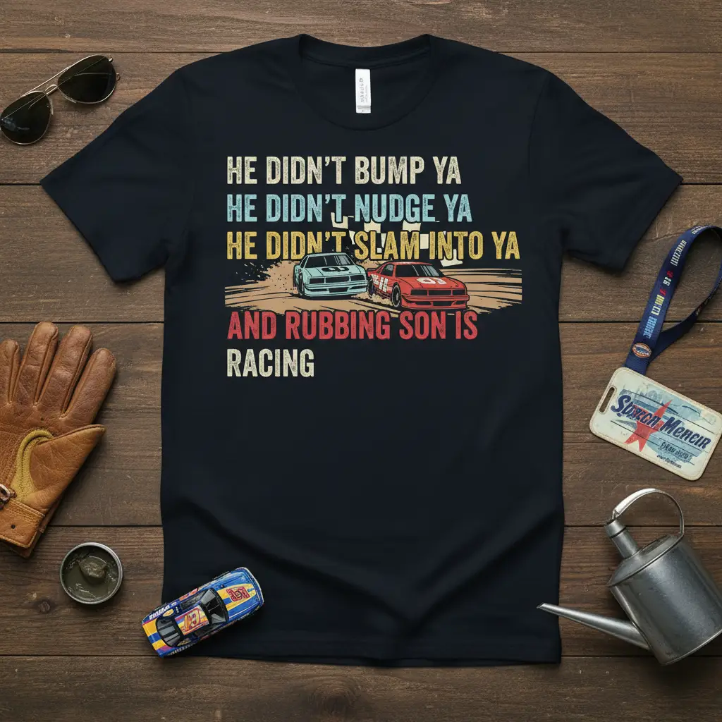 He Didn’t Bump Ya Racing Quote T-Shirt Funny Nascar Fan Gift
