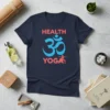 HEALTH YOGA OM detailed graphic design printed on comfortable cotton t-shirt