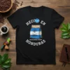 Hecho En Honduras coffee bag t-shirt design with Honduran flag colors and country name