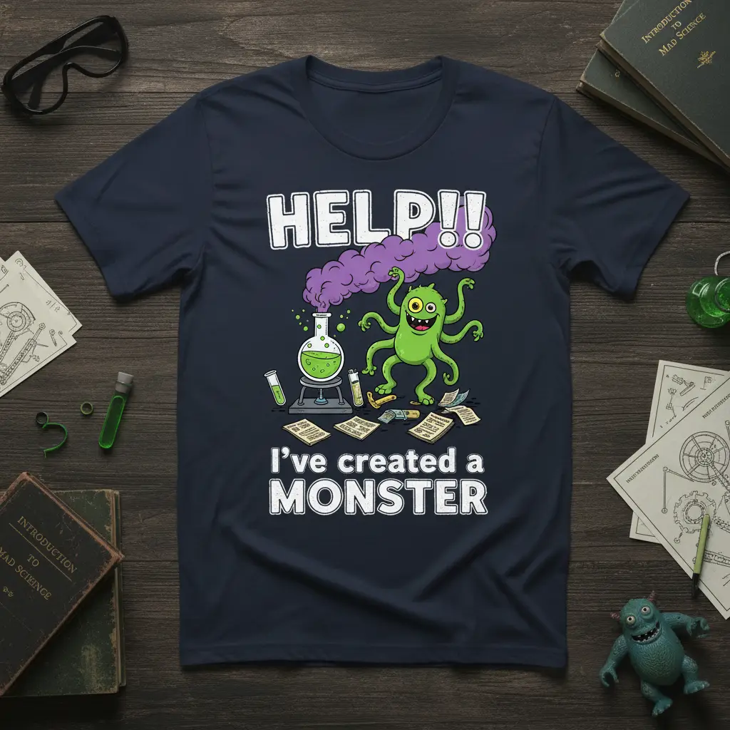 Help! I’ve Created a Monster T-Shirt Funny Science Gift