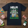 Help! My Kids Think I'm An Machine! funny parent t-shirt design with ATM graphic and money