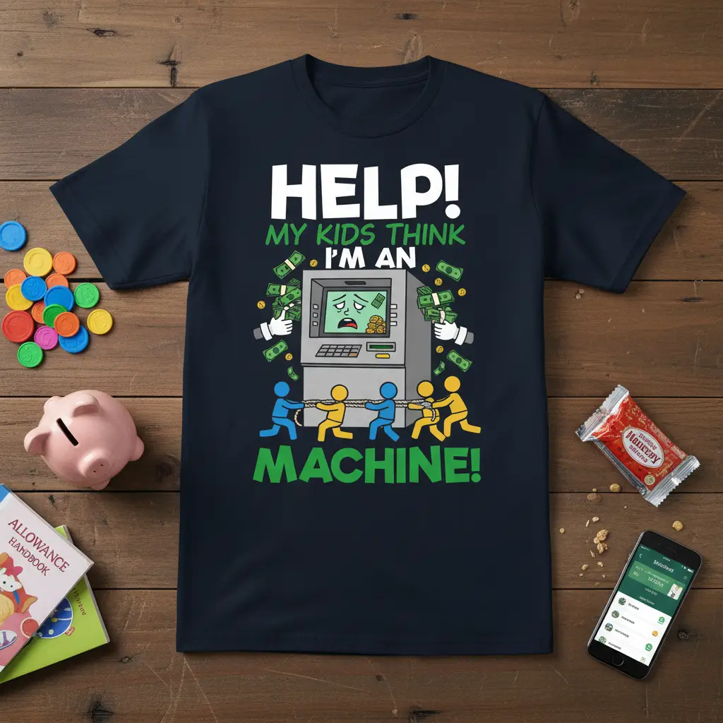 Help! My Kids Think I’m an Machine! Funny Parent T-Shirt