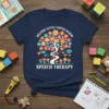 HELPING LITTLE VOICES BLOOM SPEECH THERAPY stylish graphic design printed on comfortable cotton t-shirt