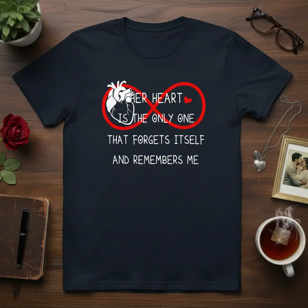 Her Heart Is the Only One T-Shirt Romantic Couple Gift