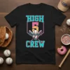 High 5 Crew baseball t-shirt design with baseballs, bats, and number 5 graphic