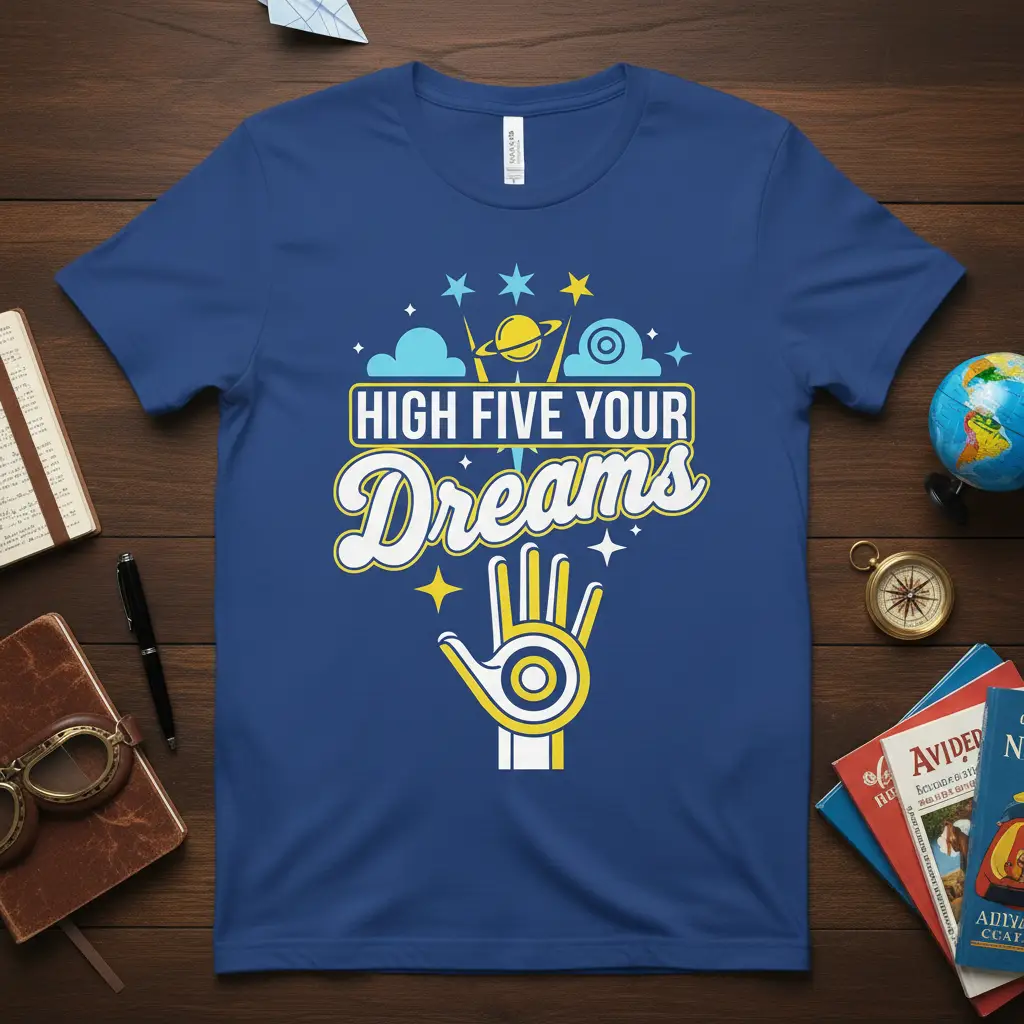 High Five Your Dreams Motivational T-Shirt Gift