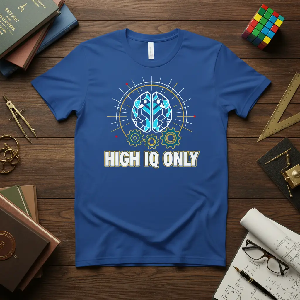 High Iq Only T-Shirt Smart Genius Brainy Gift