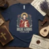 Hilde Gardis S. 754.212. 2 p. 418. t-shirt design featuring a medieval saint writing with a quill, surrounded by a