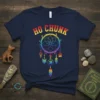 Ho Chunk T-Shirt with a rainbow dream catcher design and Native American inspired symbols