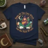 Home Of The Cute Witch And Her Pack Of Cats t-shirt design featuring a witch surrounded by cats, moon, and