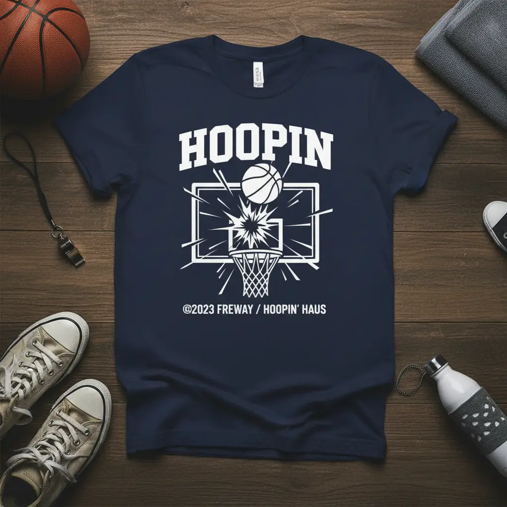 Hoopin Haus Basketball T-Shirt for Players & Fans