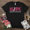 HOPE STRENGTH & SURVIVOR unique graphic design printed on comfortable cotton t-shirt