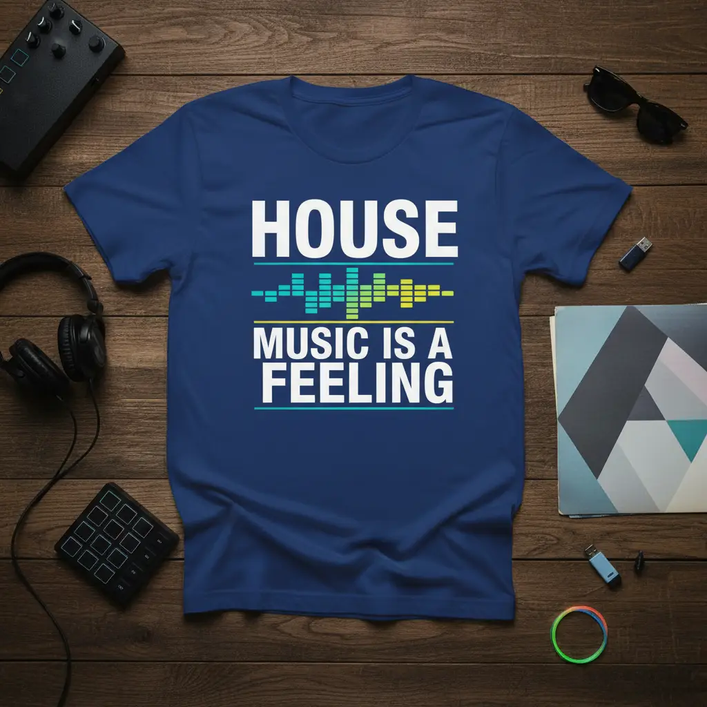 House Music Is a Feeling Dj T-Shirt Electronic Dance Music Gift