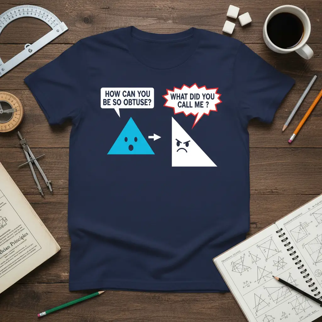 How Can You Be So Obtuse? Funny Math Geometry T-Shirt