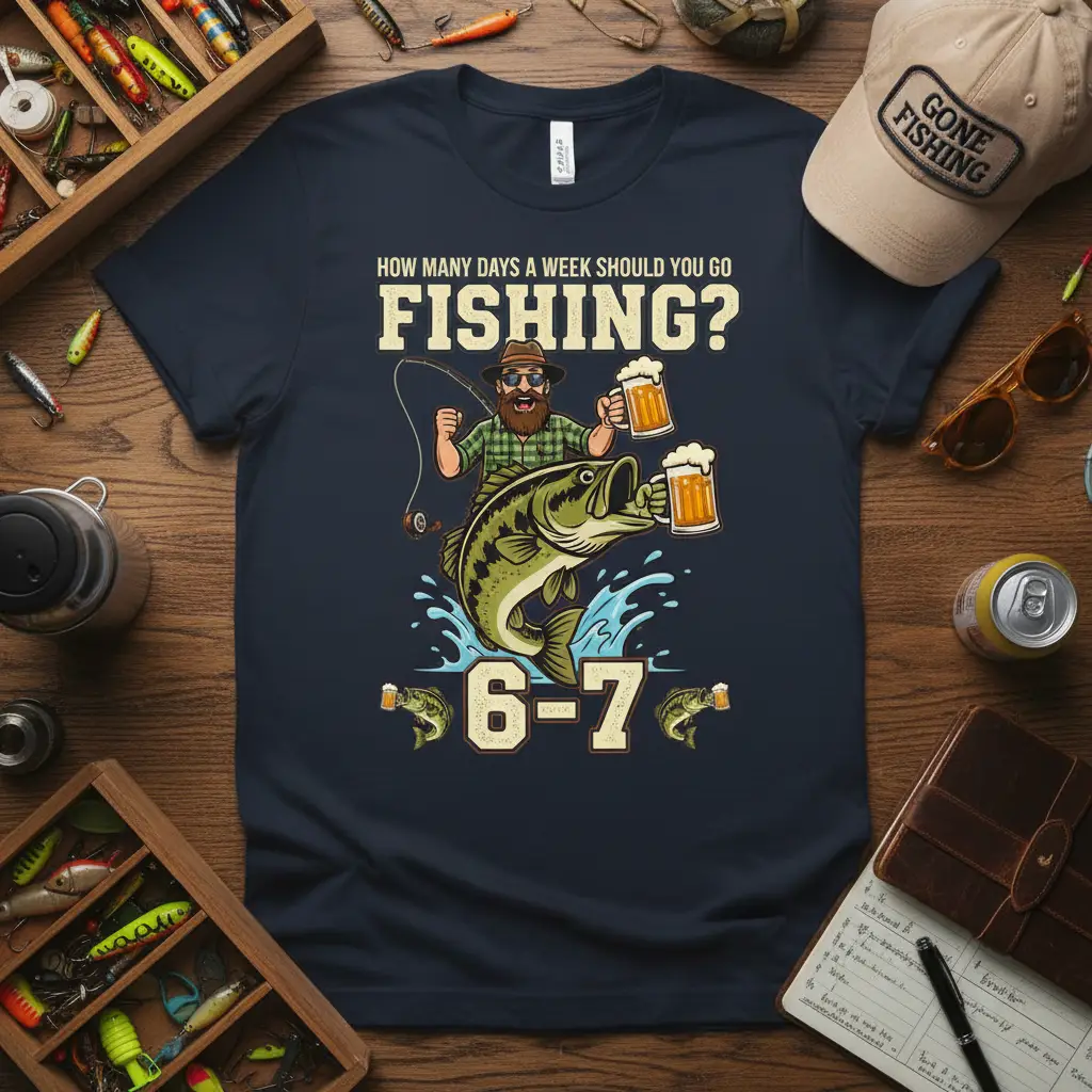 How Many Days a Week Should You Go Fishing? Tee