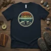 Vintage style Humboldt Humboldt Humboldt Humboldt t-shirt with waves, tree, and sailboat graphic
