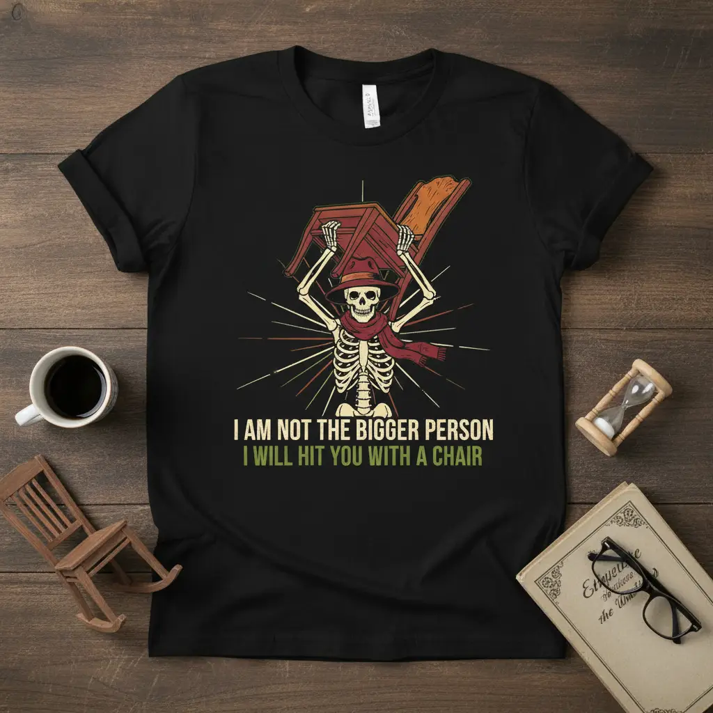 I Am Not the Bigger Person I Will Hit You With a Chair T-Shirt