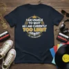 I AM UNABLE TO QUIT AS I AM CURENTLY TOO LEGIT vintage graphic t-shirt with crown and microphone elements