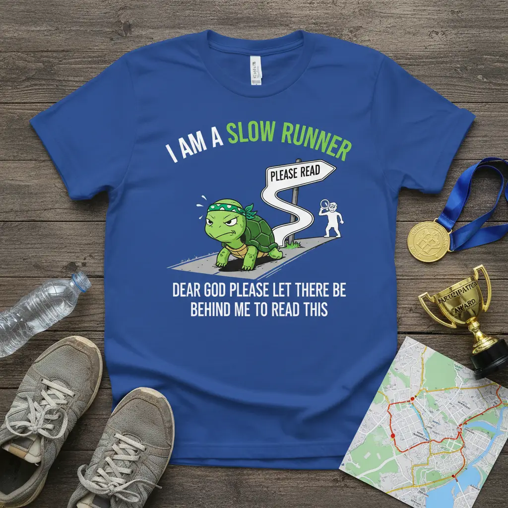 I Am a Slow Runner Funny Turtle Running T-Shirt Gift