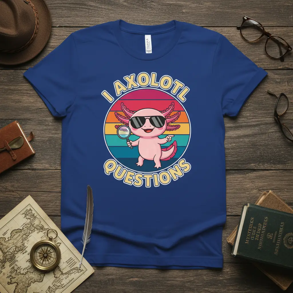 I Axolotl Questions T-Shirt Funny Cute Axolotl Lover Gift