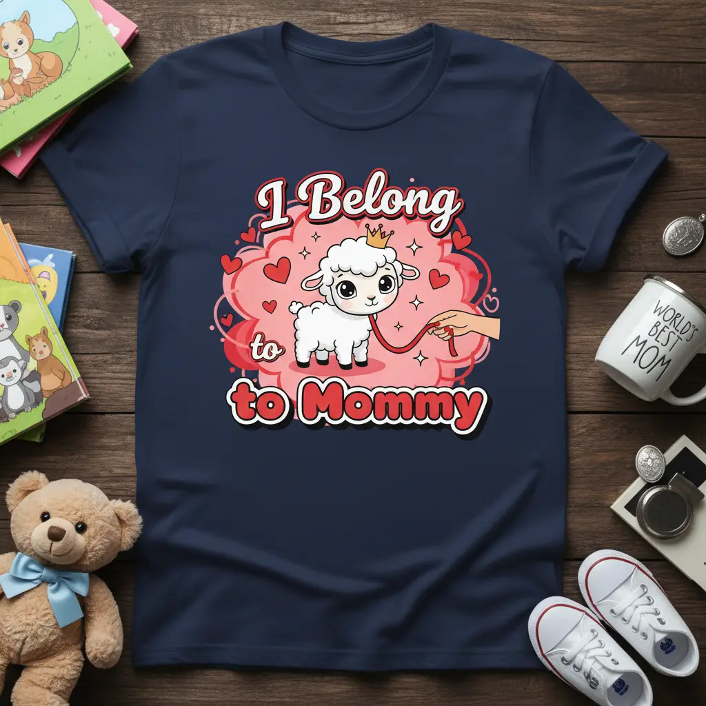 I Belong to Mommy Sheep T-Shirt Cute Mother’s Day Gift