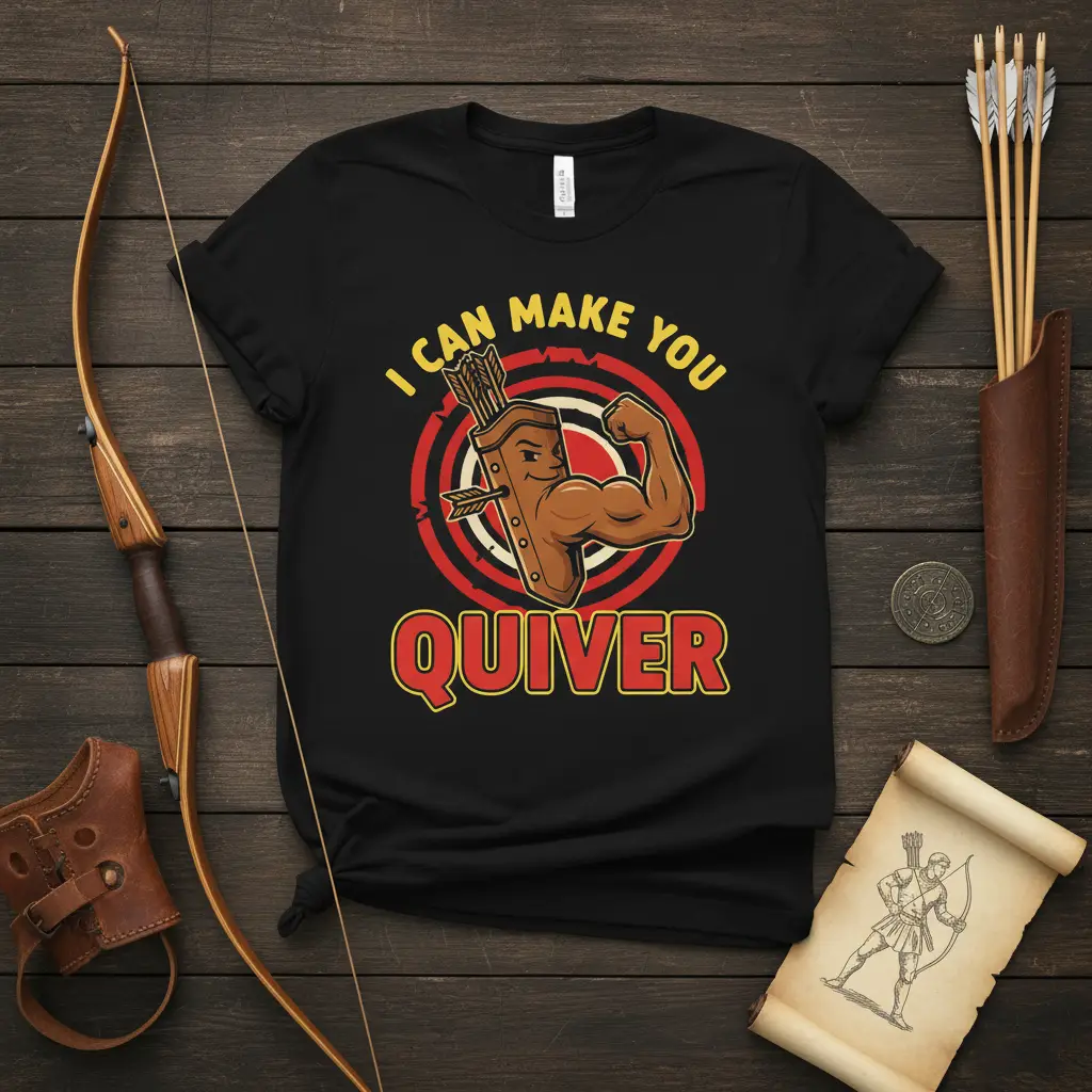 I Can Make You Quiver Funny Archery T-Shirt Gift