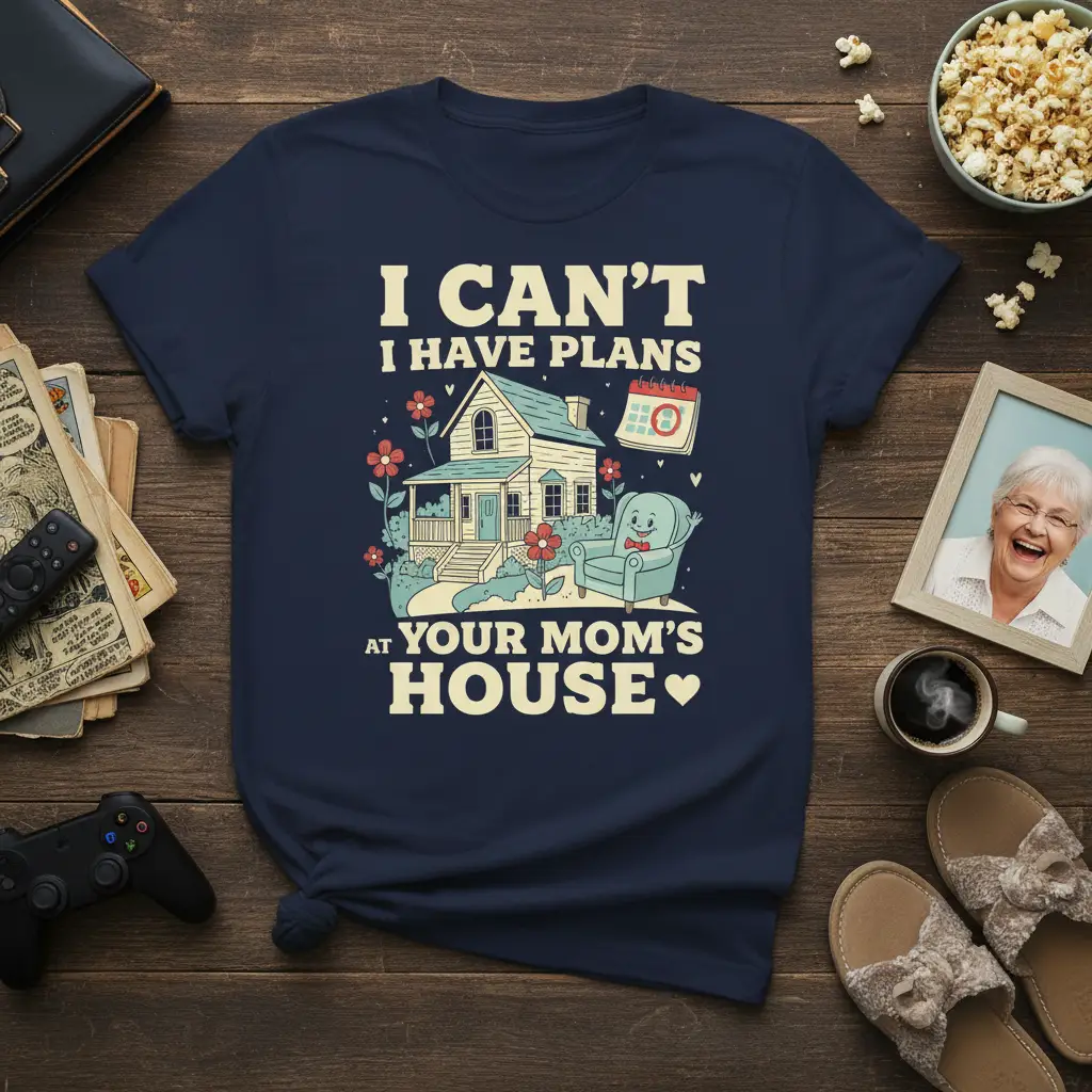 I Can’t I Have Plans at Your Mom’s House Funny T-Shirt