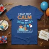 I CAN'T KEEP CALM IT'S MY MOTHER IN LAW'S BIRTHDAY text design with colorful gifts and balloons graphic on a