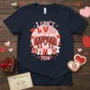 I Can't LIVER WITHOUT YOU Valentine's Day t-shirt design with cartoon livers holding hands