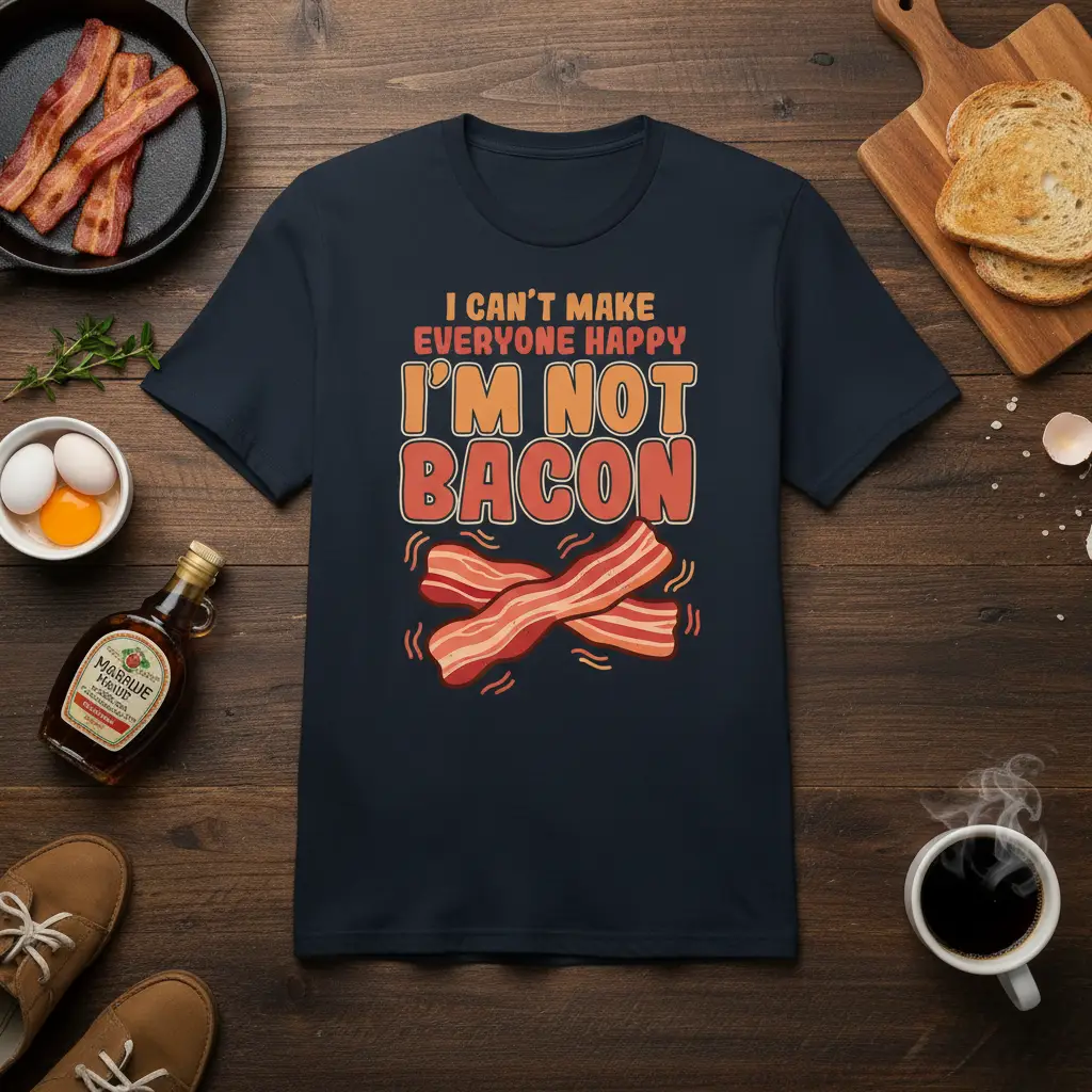 I Can’t Make Everyone Happy I’m Not Bacon Funny Tee