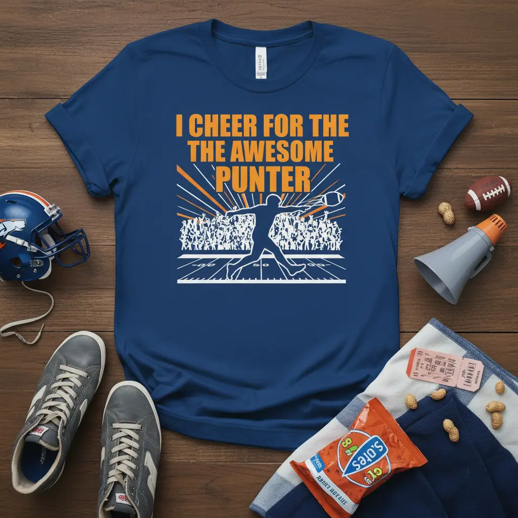 I Cheer for the Awesome Punter Football T-Shirt