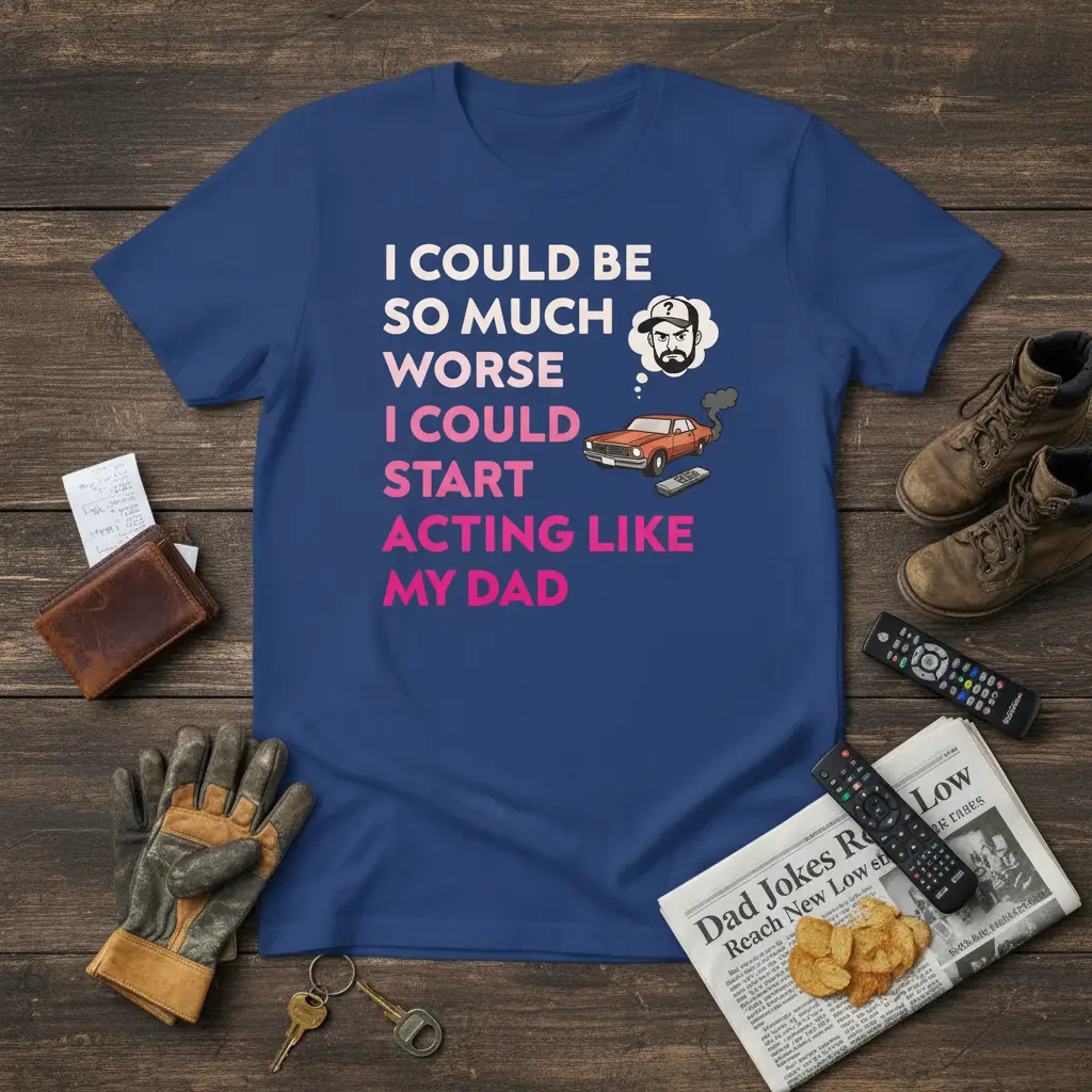 I Could Be So Much Worse I Could Start Acting Like My Dad T-Shirt