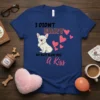 I DIDN'T FART MY BUTT BLEW YOU a Kiss French Bulldog T-Shirt with pink hearts and playful text